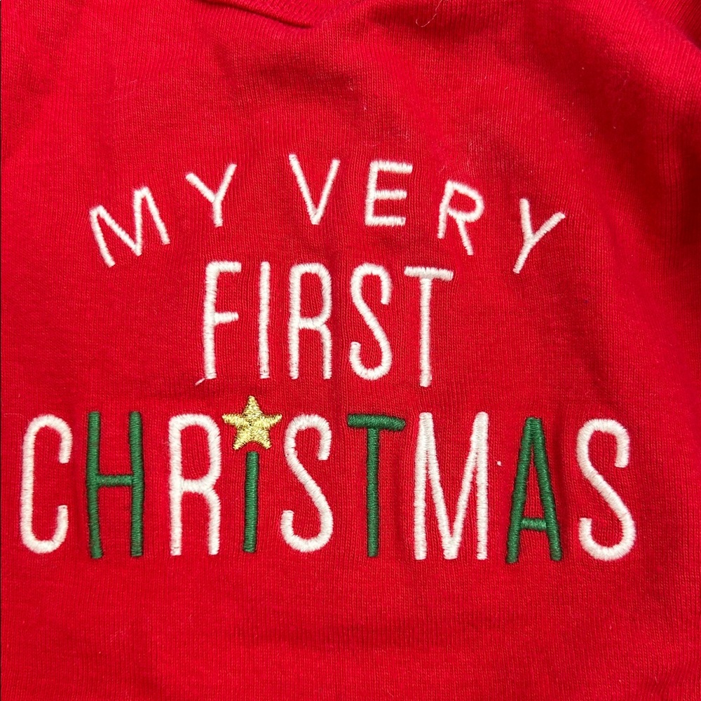 First Christmas Baby Onesie - 12 mos - Picture 3 of 4